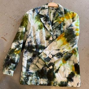 Liz Claiborne, New York- lined cotton blazer custom dyed.